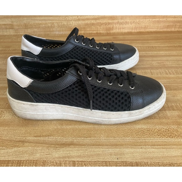 Steve Madden Womens Napa Black Lace Up Sneakers 9.5 - Picture 4 of 7